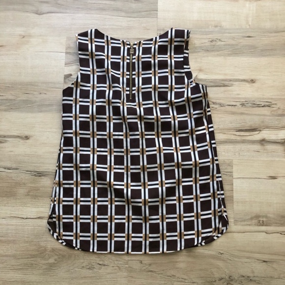 Anne Klein Black and White A-Line Tank Top - Picture 7 of 8